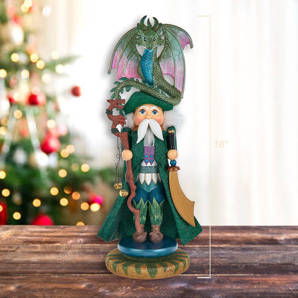 Kurt S. Adler 18“ Hollywood Nutcrackers™ Wizard With Dragon Nutcracker