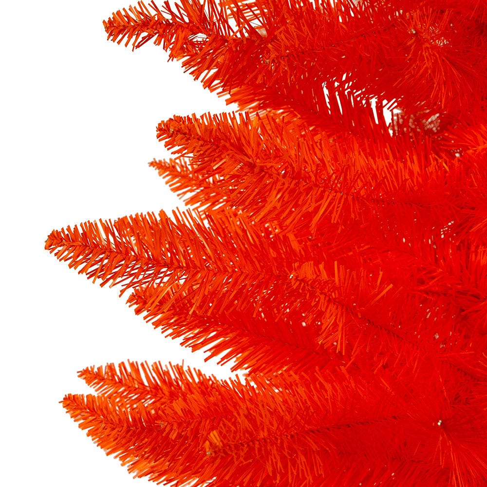 Kurt S. Adler 4.5' Un-Lit Halloween Orange Potted Tree