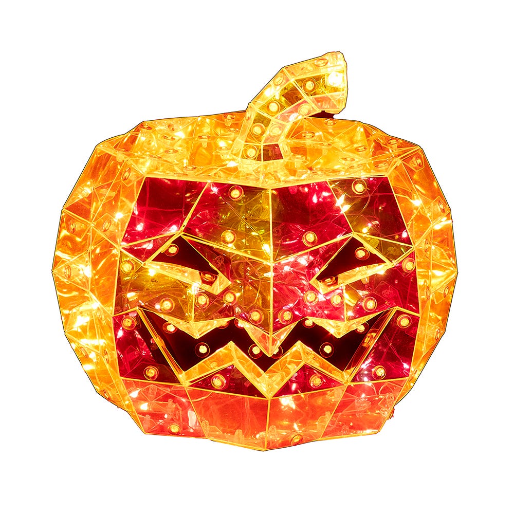 Kurt S. Adler 6.5“ Lighted Magical Iridescence Holographic Jack-O-Lantern