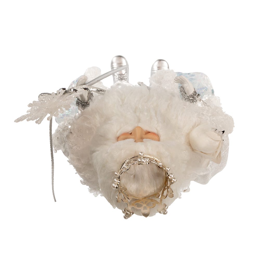 Kurt S. Adler 21“ Silver, White and Light Blue Standing Santa