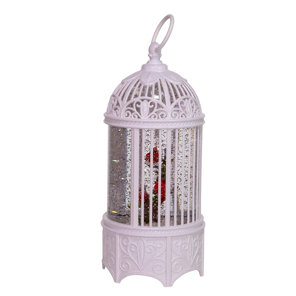 Kurt S. Adler 10.25“ Battery-Operated LED Bird Cage Lantern With Motion