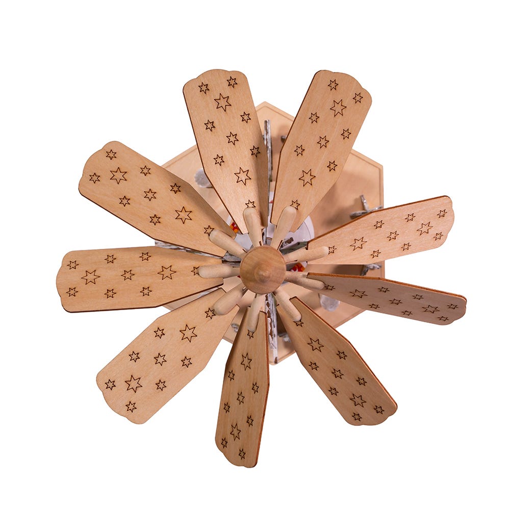 Kurt S. Adler Battery-Operated Musical LED Christmas Tree Windmill Scene