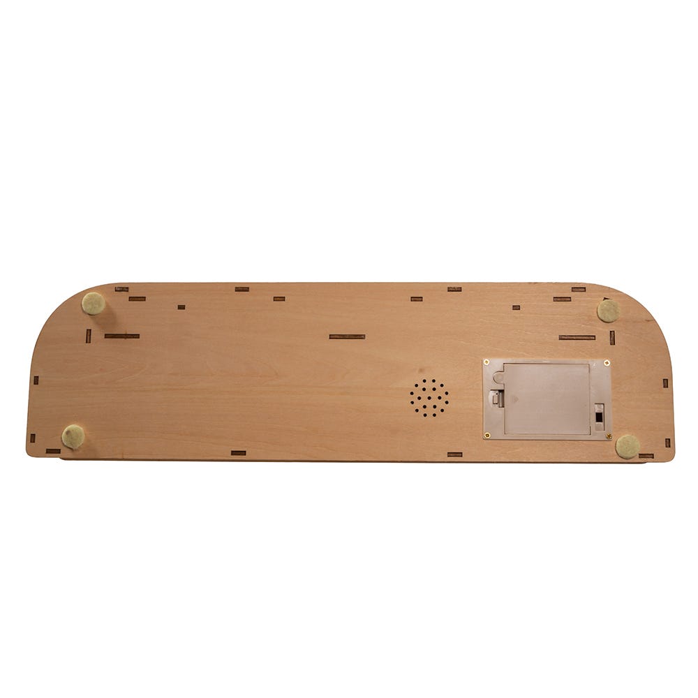 Kurt S. Adler 10.25“ Wooden LED Light-Up Musical/Motion Santa Christmas Village