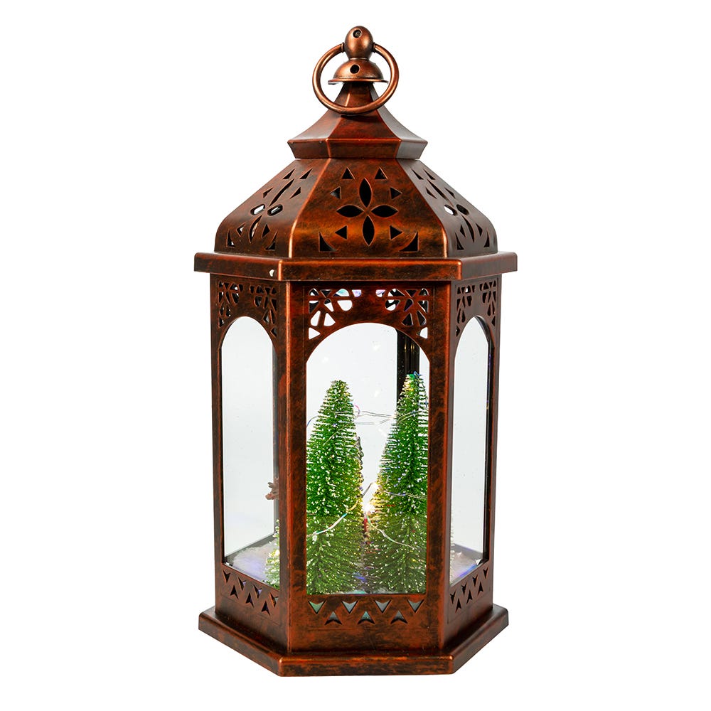 Kurt S. Adler 13“ Battery Operated Lighted Santa Lantern