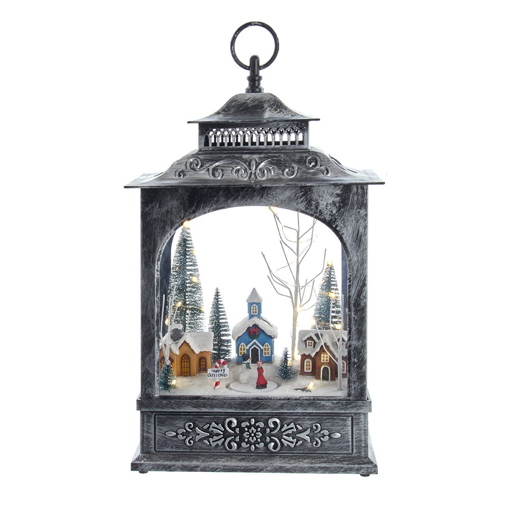 Kurt S. Adler 15“ Battery-Operated LED Musical Christmas Village Lantern
