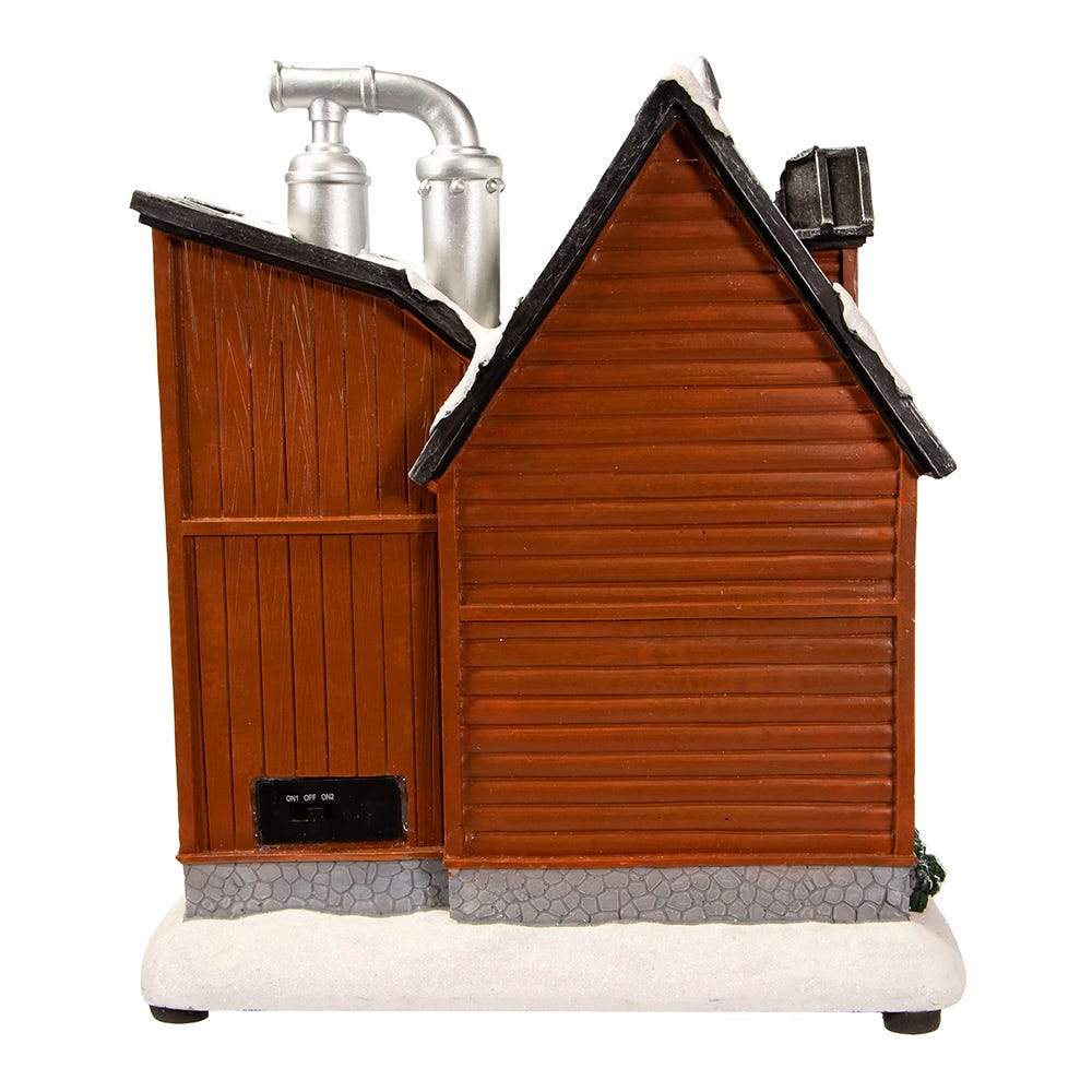 Kurt S. Adler 10.63“ Battery-Operated Light-Up Musical Chocolate Factory