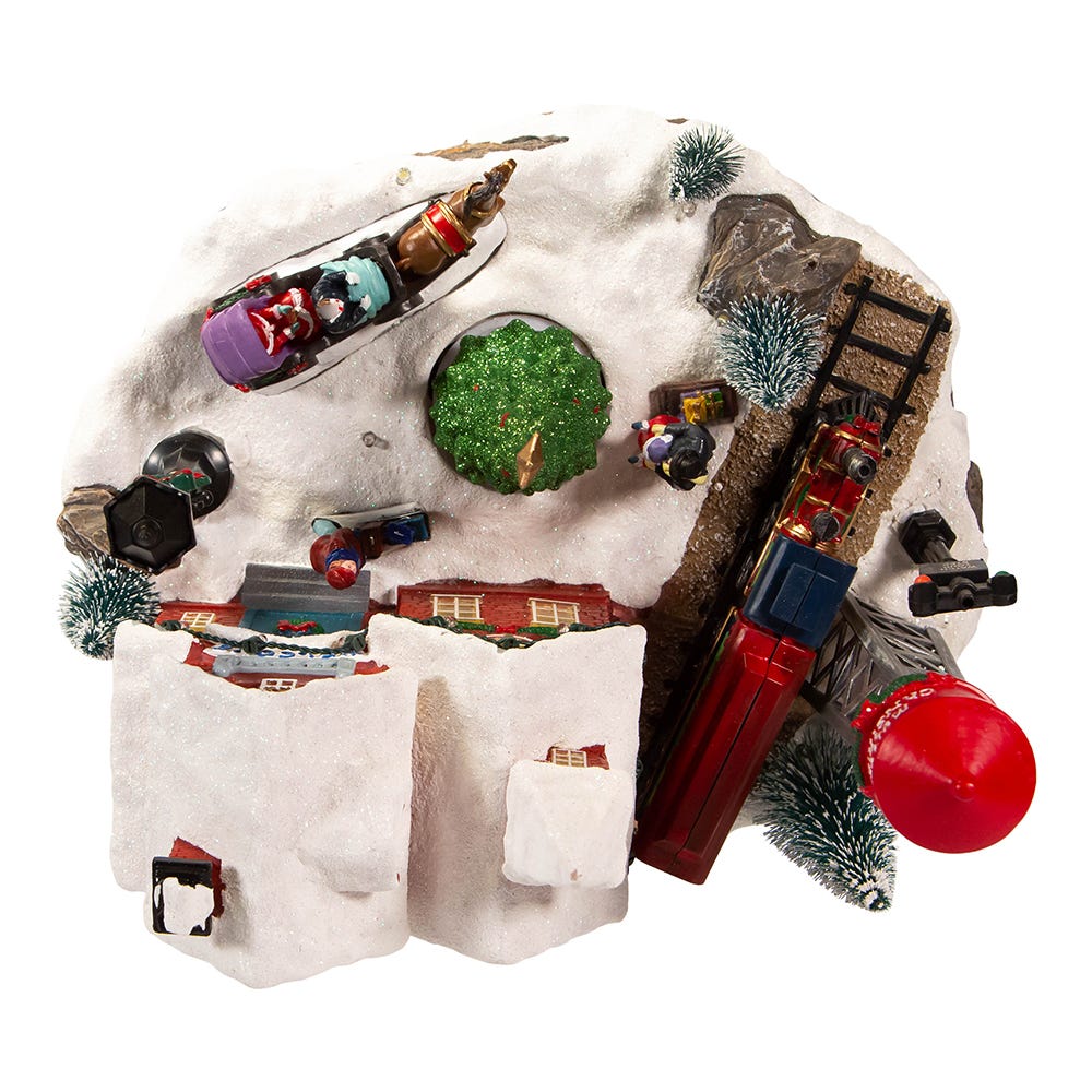 Kurt S. Adler 9.25“ Light-Up Christmas Village Scene