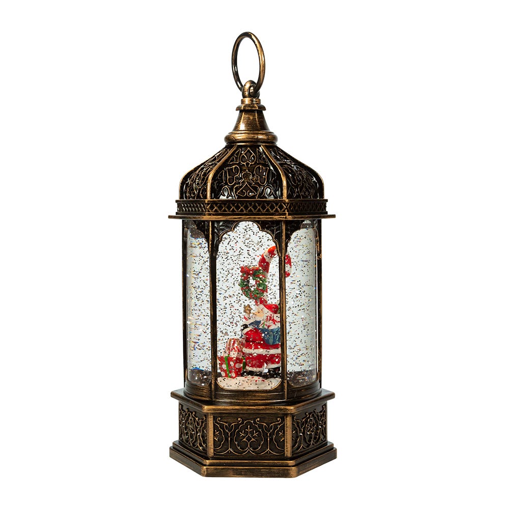 Kurt S. Adler 11“ Battery Operated LED Santa Water Lantern
