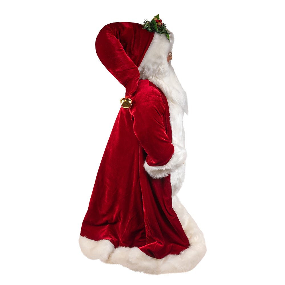 Kurt S. Adler 40“ Jacqueline Kent Traditional Santa With Bag