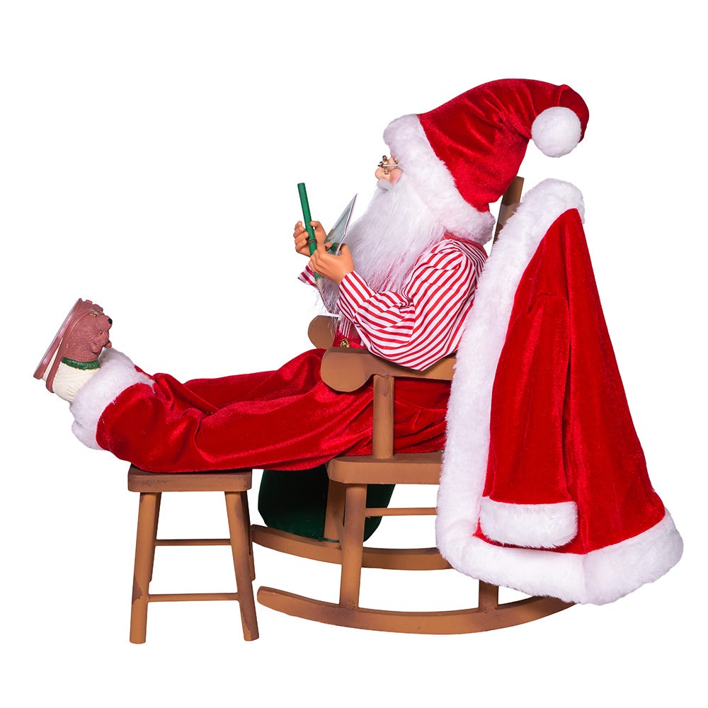 Kurt S. Adler 11“ KSA Kringles Sitting In Chair Santa