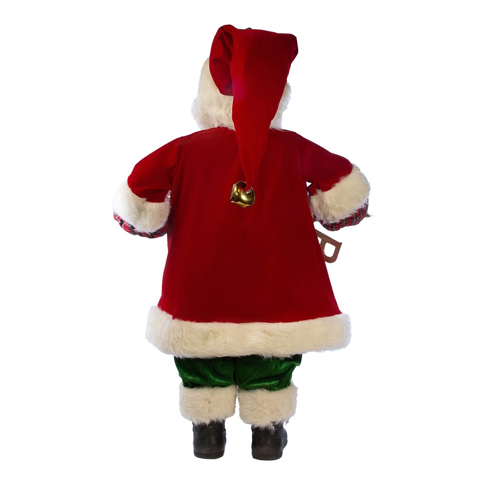 Kurt S. Adler 36“ KSA Kringles Santa With Garland