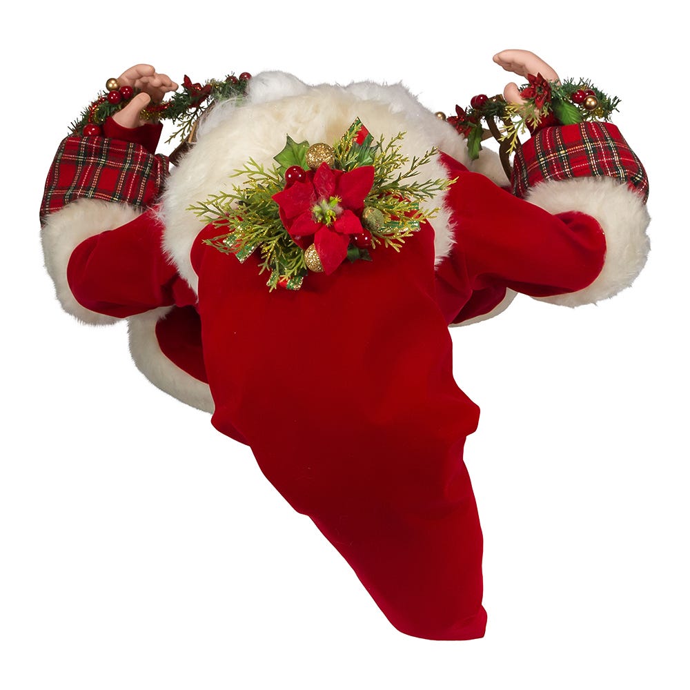 Kurt S. Adler 36“ KSA Kringles Santa With Garland