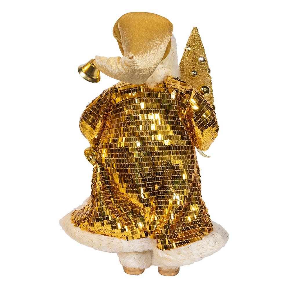 Kurt S. Adler 18“ KSA Kringle Standing Gold Santa With Tree