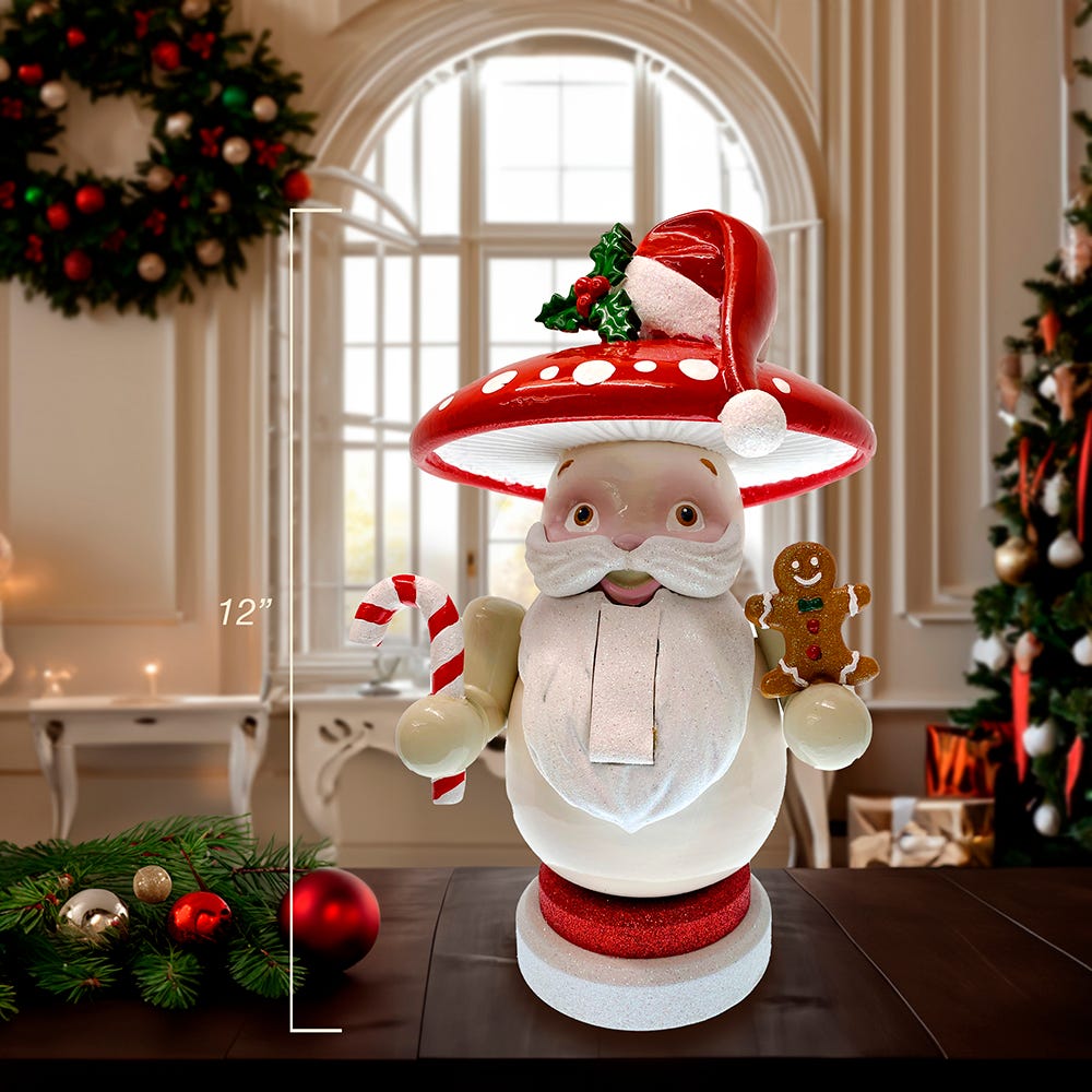 Kurt S. Adler 12“ Merry Little Mushrooms Nutcracker