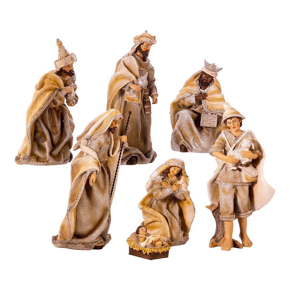 Kurt S. Adler Nativity Figurine Set, 7-Piece Set