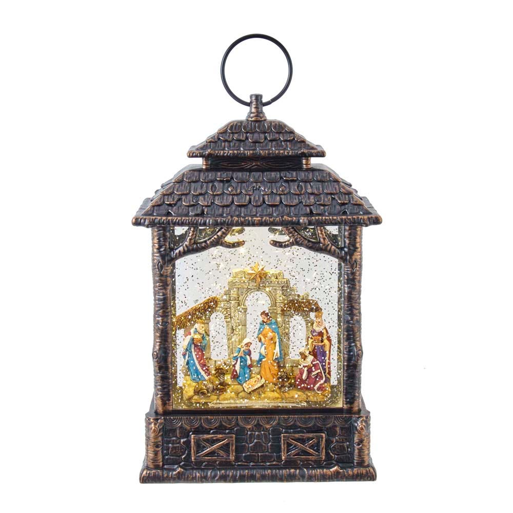 Kurt S. Adler 11“ Battery-Operated LED Lighted Nativity Scene Water Lantern