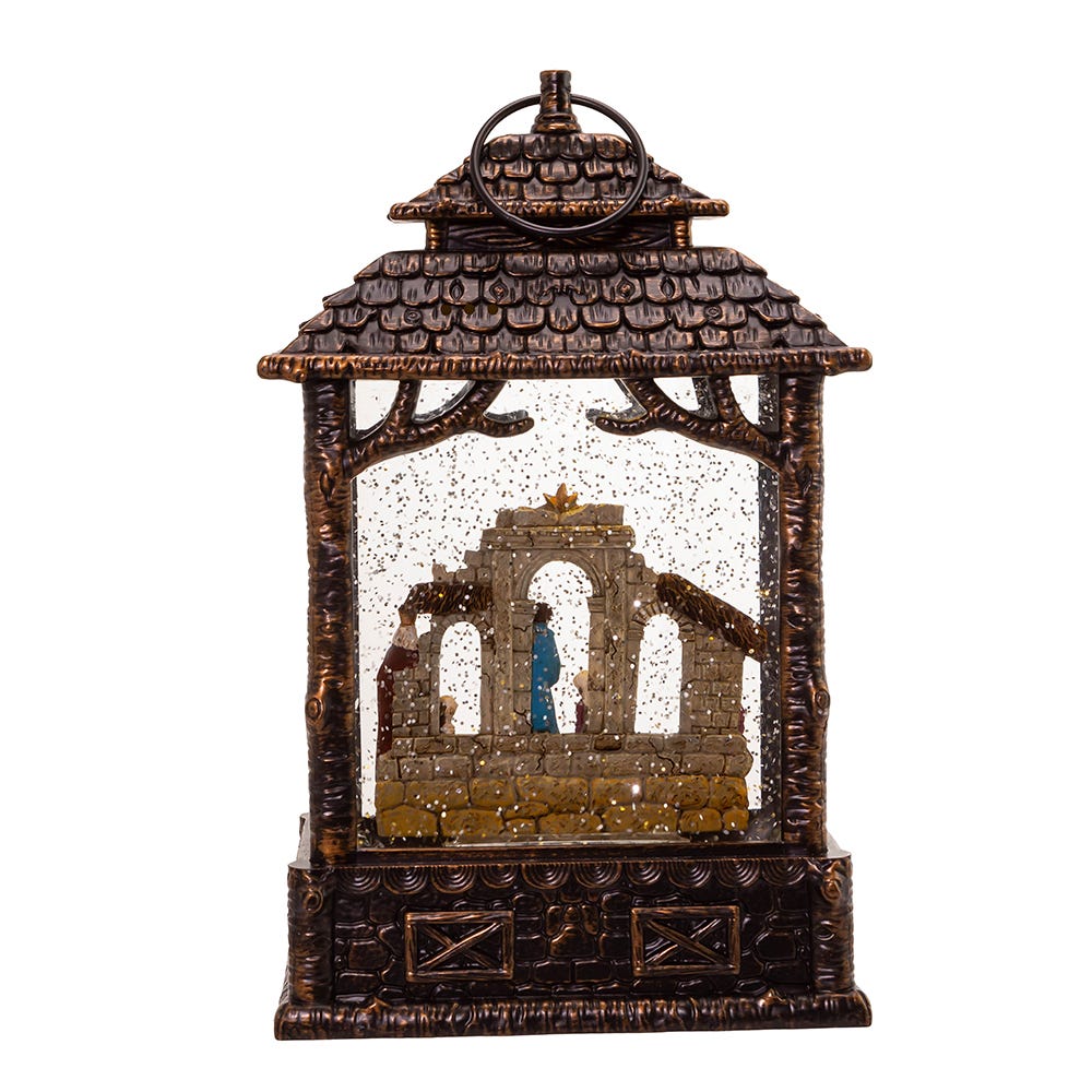 Kurt S. Adler 11“ Battery-Operated LED Lighted Nativity Scene Water Lantern