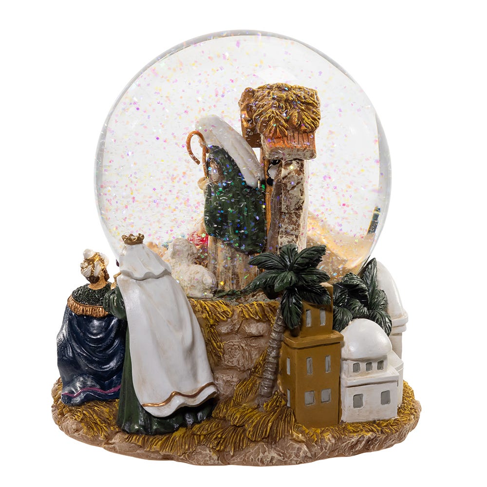 Kurt S. Adler 120MM Musical Nativity Water Globe