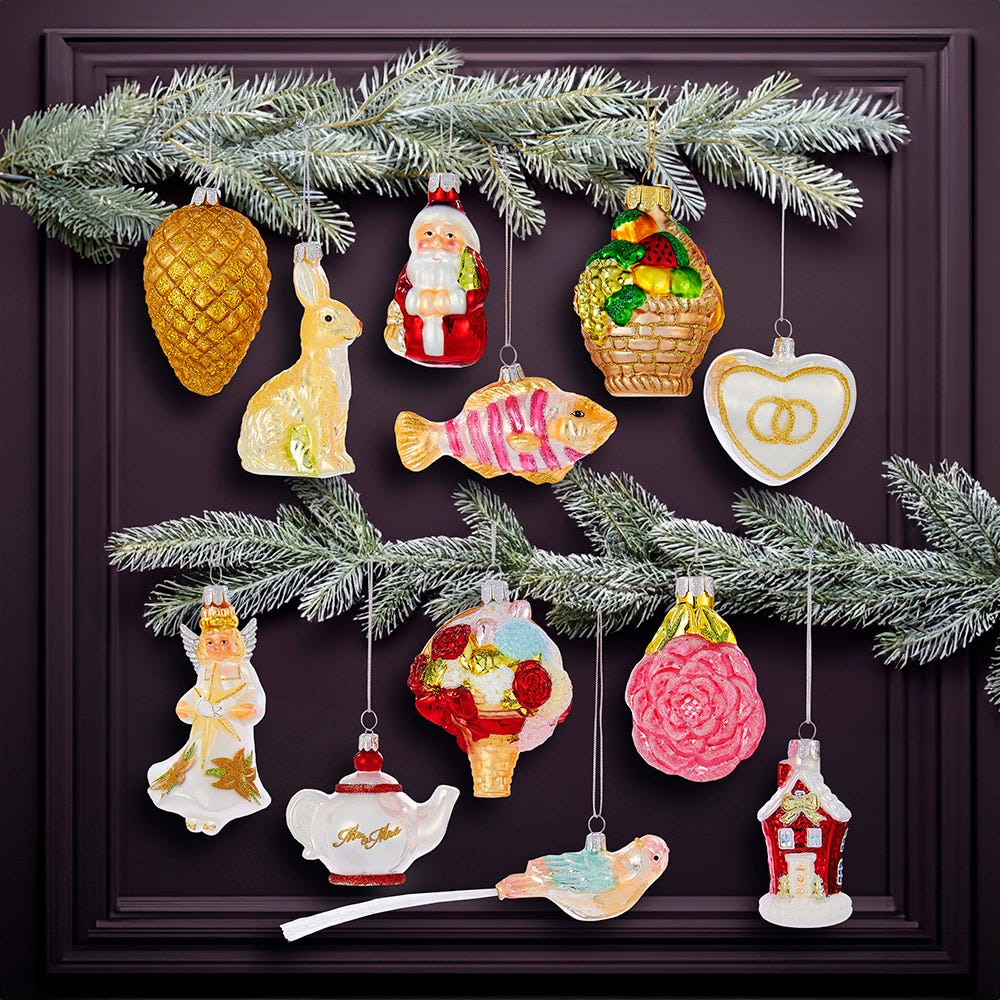 Kurt S. Adler Noble Gems™ Wedding Glass Ornaments, 12-Piece Box Set