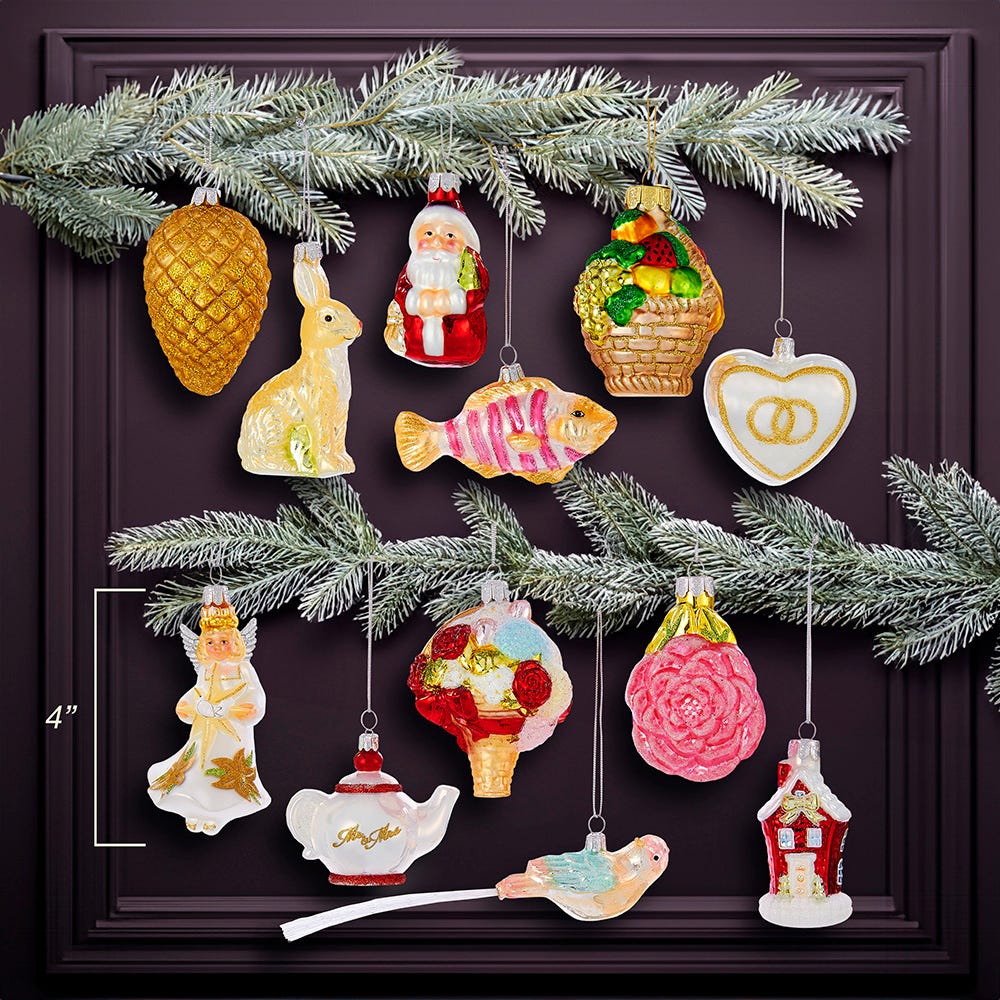 Kurt S. Adler Noble Gems™ Wedding Glass Ornaments, 12-Piece Box Set