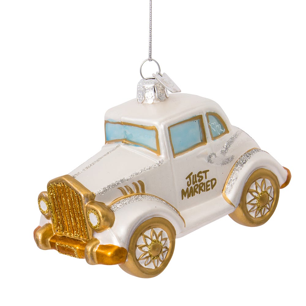 Kurt S. Adler Noble Gems™ Wedding Boxed Glass Ornaments, 4-Piece Box Set