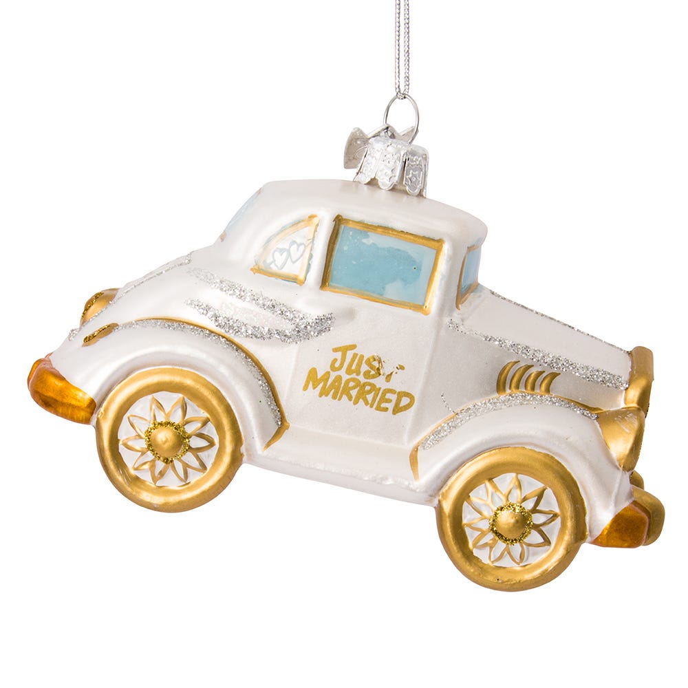 Kurt S. Adler Noble Gems™ Wedding Boxed Glass Ornaments, 4-Piece Box Set