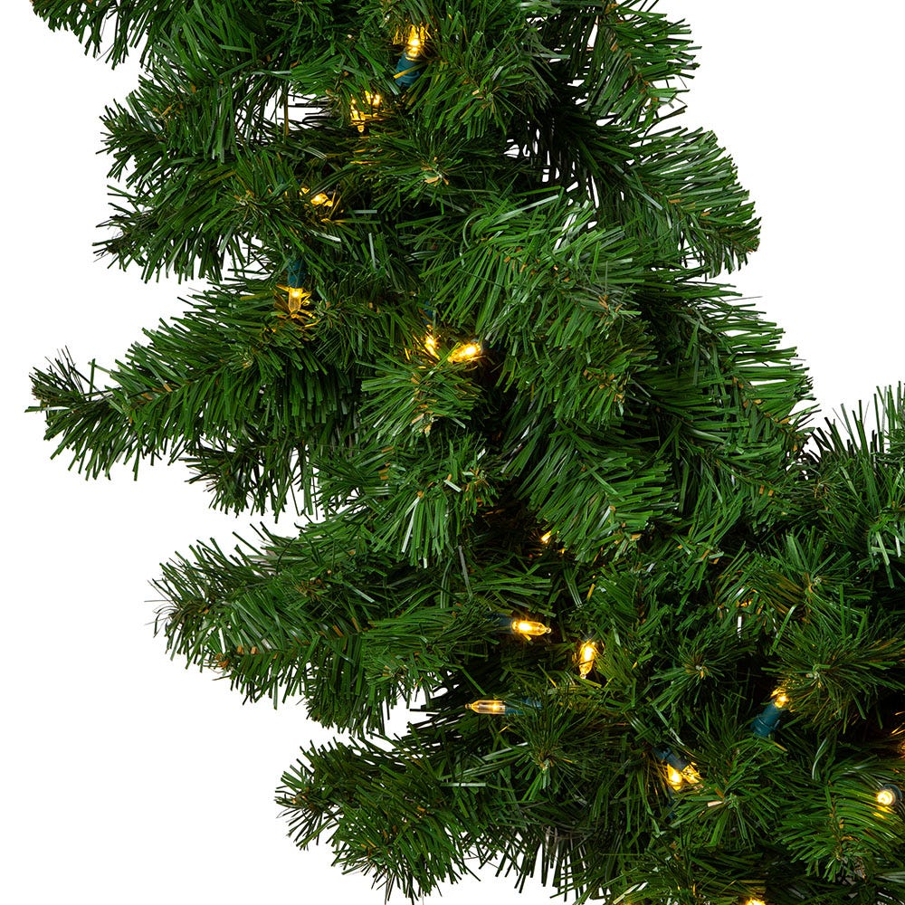 Kurt S. Adler 9' Pre-Lit Warm White LED Vanderbilt Garland