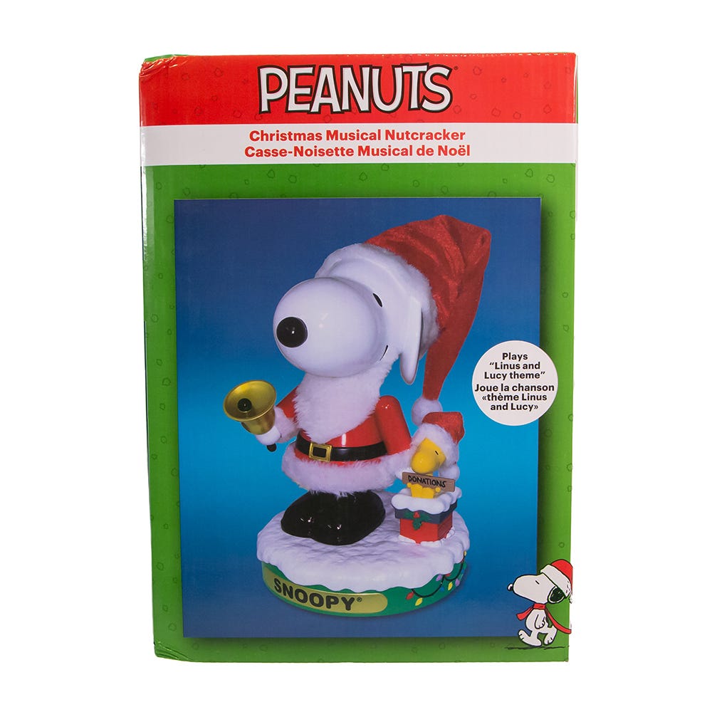 Kurt S. Adler 10“ Peanuts© Battery Operated Snoopy Musical Nutcracker