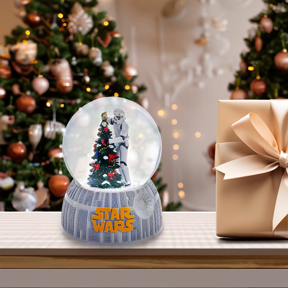 Kurt S. Adler 100MM Star Wars™ Stormtrooper Decorating Christmas Tree Musical Water Globe