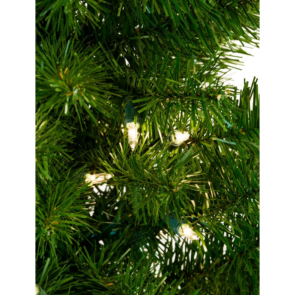Kurt S. Adler 3' Pre-Lit Clear Incandescent Norway Pine Wall Tree