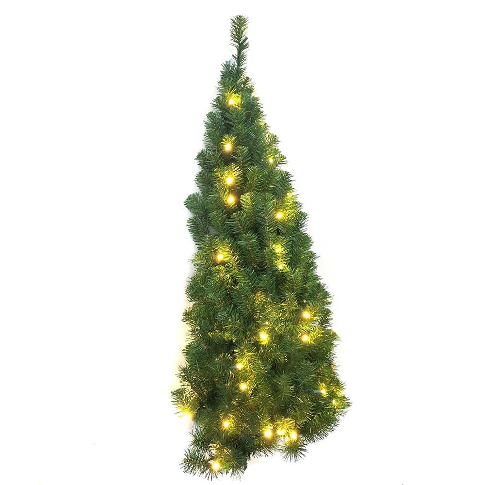 Kurt S. Adler 4' Pre-Lit Warm White LED Norway Pine Wall Tree