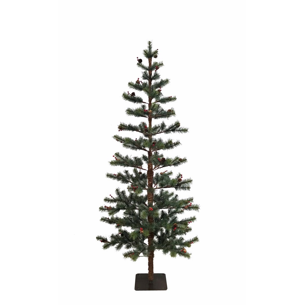 Kurt S. Adler 5' Un-Lit Pine Tree With Pinecone and Berries