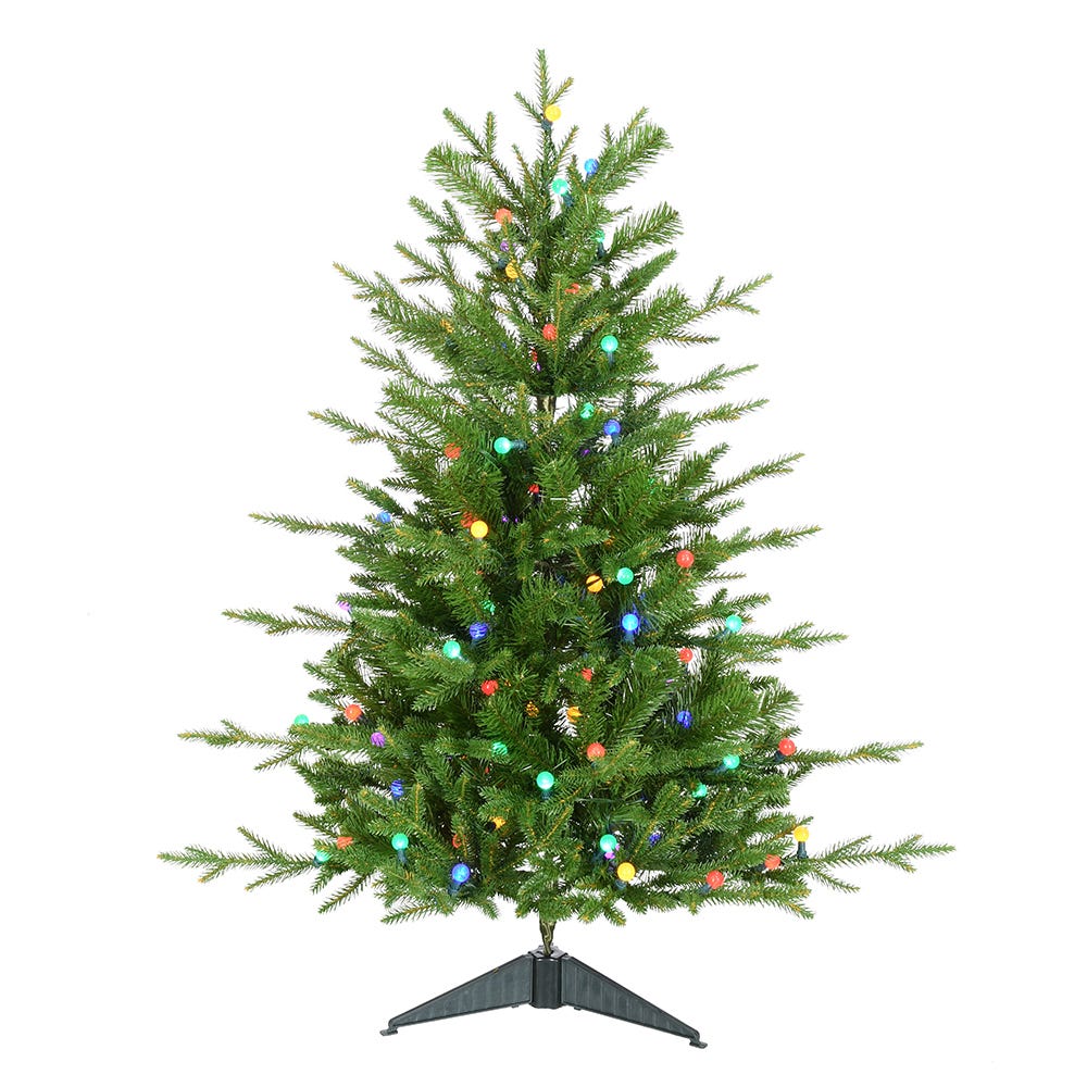 Kurt S. Adler 3' Pre-Lit Multicolored LED Timberland Tree