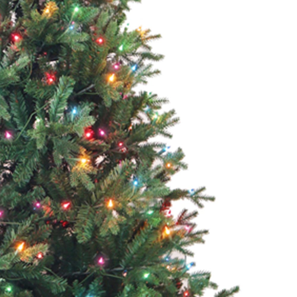 Kurt S. Adler 7' Pre-Lit Multicolor Incandescent Jackson Pine Tree