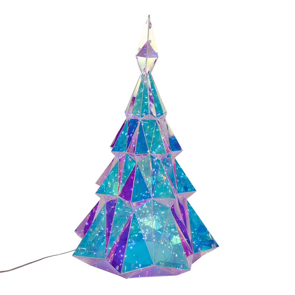 Kurt S. Adler 20“ Lighted Magical Iridescence Holographic Christmas Tree