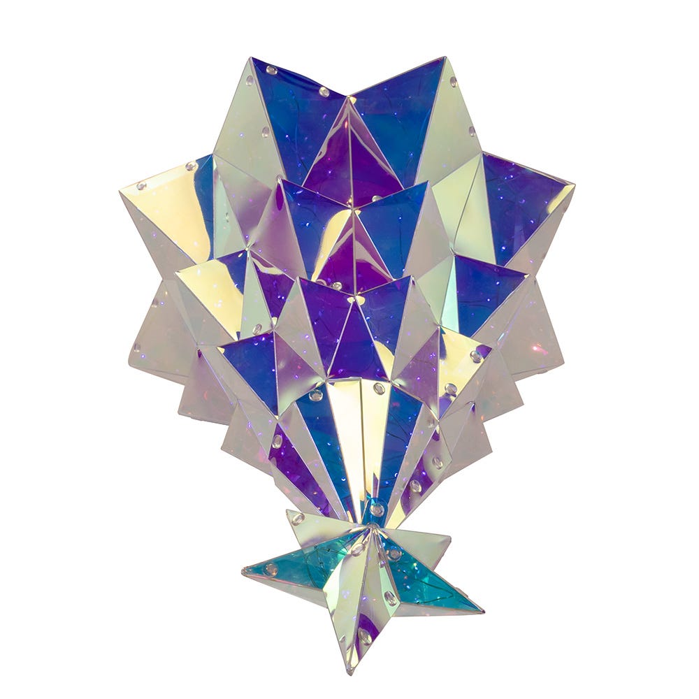 Kurt S. Adler 20“ Lighted Magical Iridescence Holographic Christmas Tree