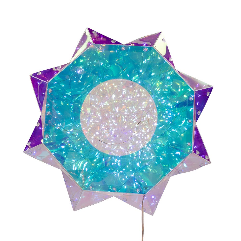 Kurt S. Adler 20“ Lighted Magical Iridescence Holographic Christmas Tree