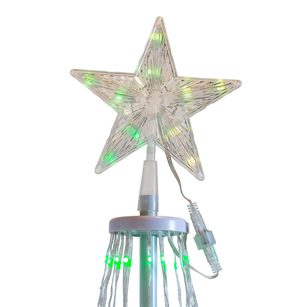 Kurt S. Adler 6' Pre-Lit RGB LED Collapsible Decorated Tree