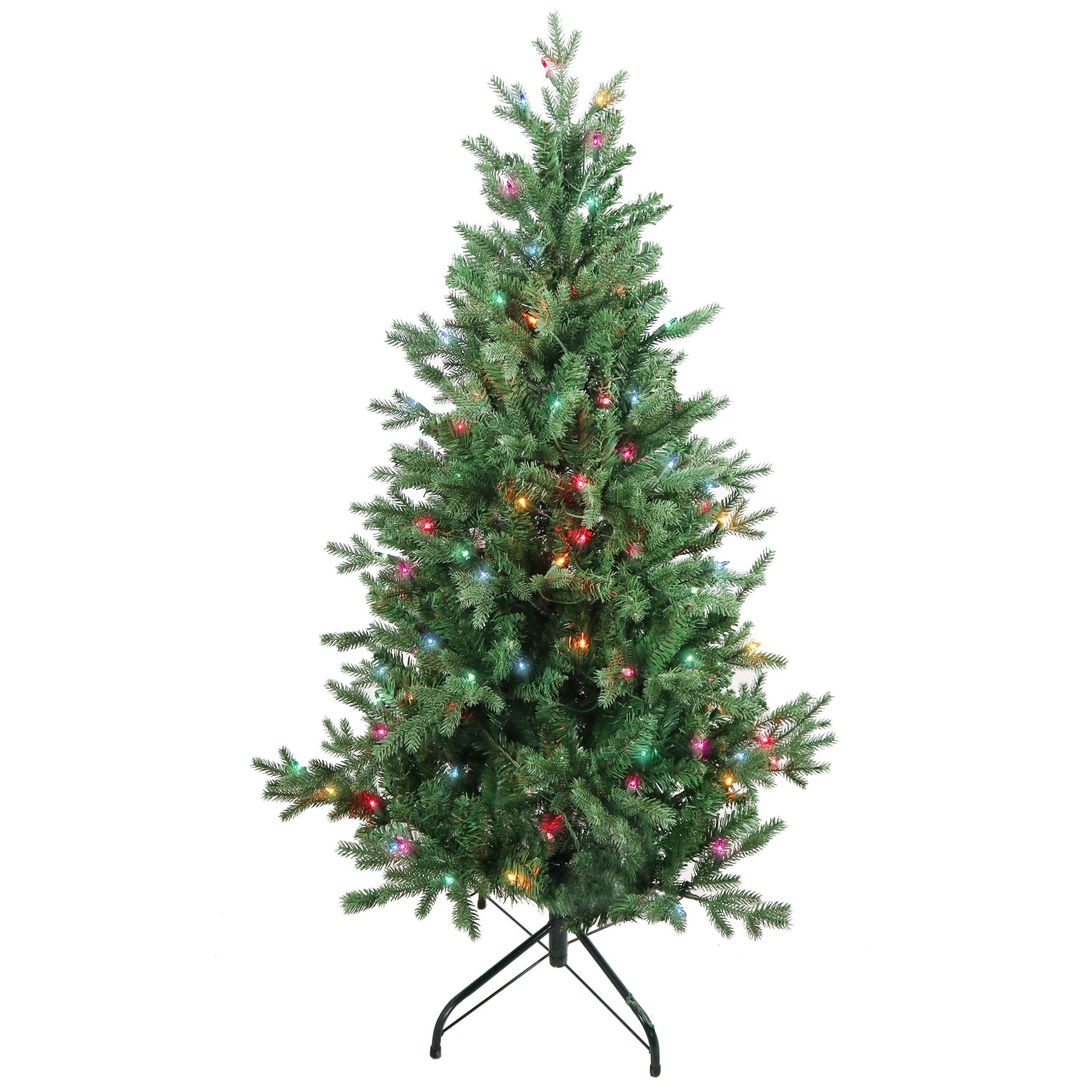 Kurt S. Adler 4.5' Pre-Lit Multicolor Incandescent Jackson Pine Tree