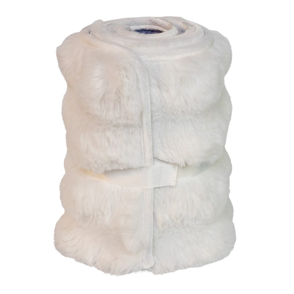 Kurt S. Adler 24“ White Fur Tree Collar