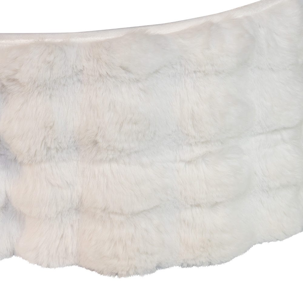 Kurt S. Adler 24“ White Fur Tree Collar