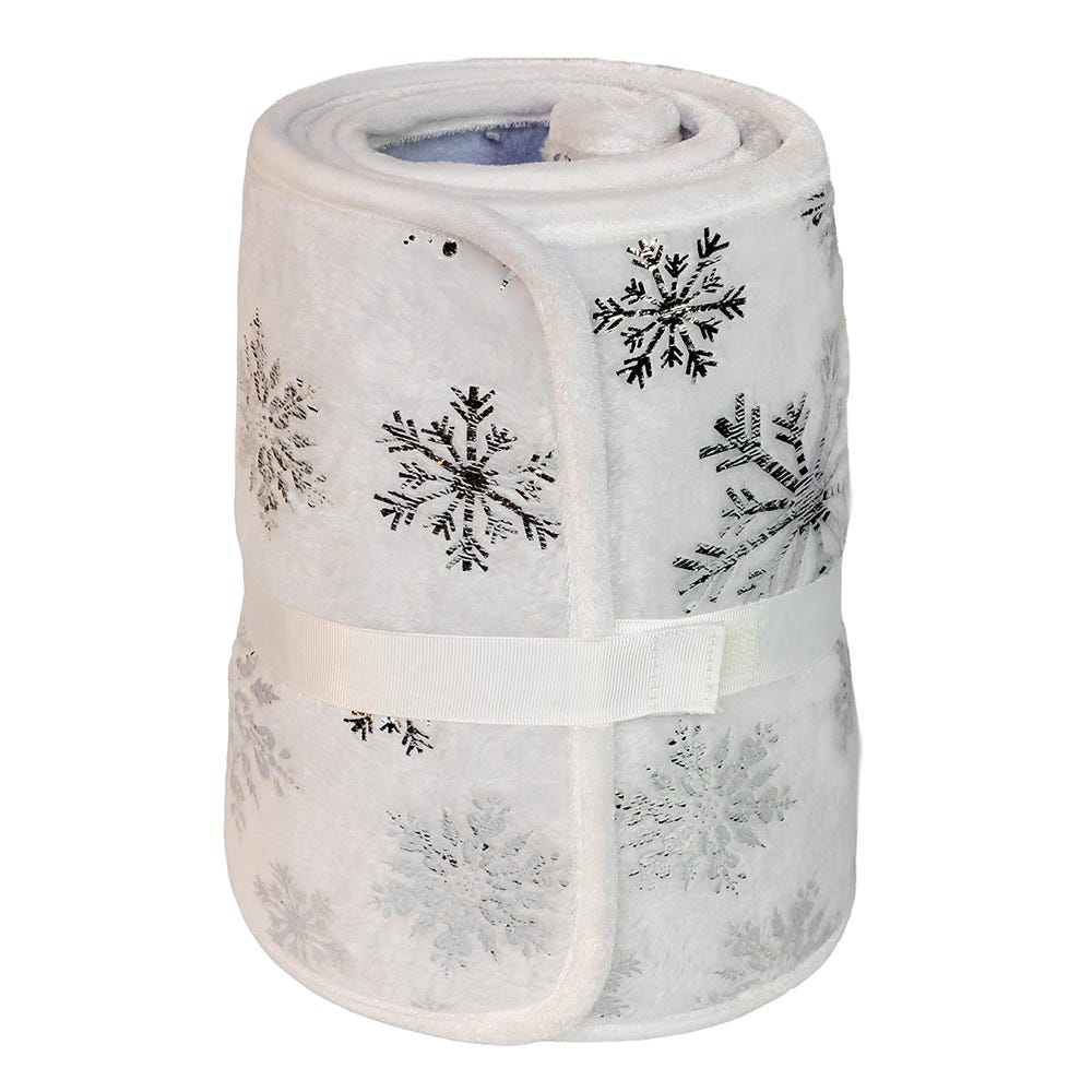 Kurt S. Adler 24“ White Snowflake Tree Collar