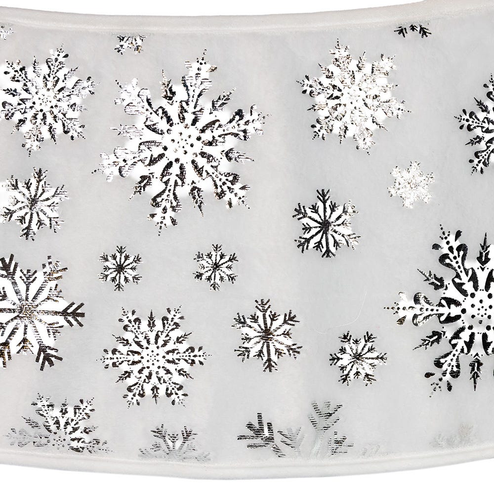 Kurt S. Adler 24“ White Snowflake Tree Collar