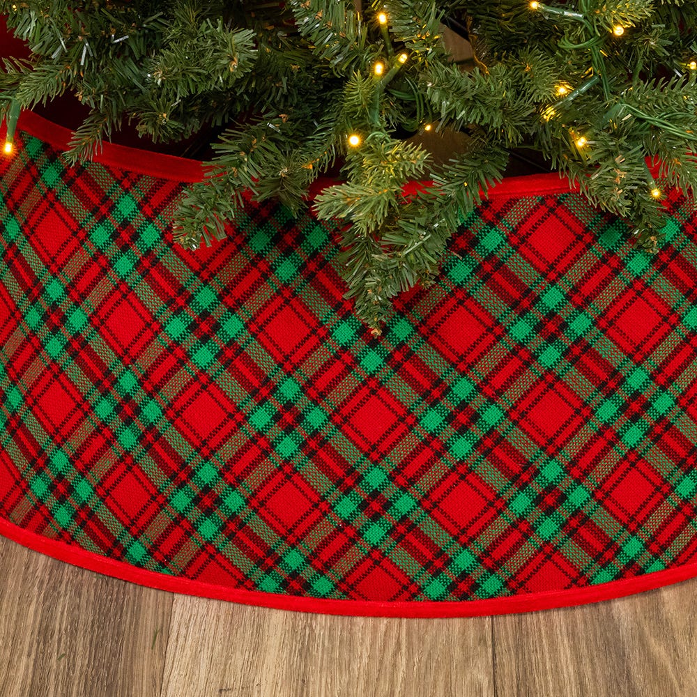 Kurt S. Adler 24“ Plaid Tree Collar