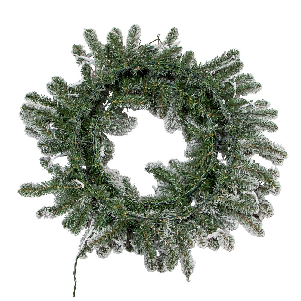 Kurt S. Adler 24“ Pre-Lit Clear Incandescent Vail Pine Wreath