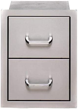 Bull Outdoor Products 56985 Double Drawer, Stainless Steel