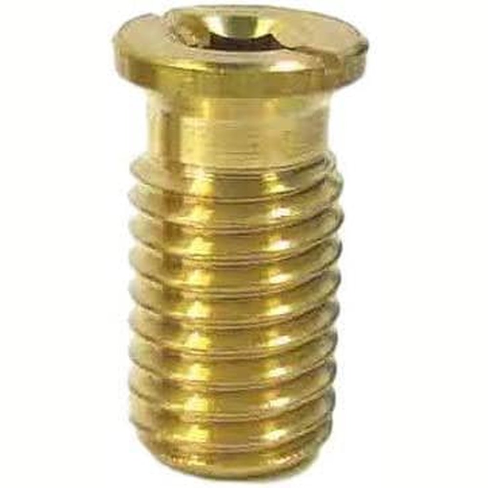 Poolzilla 1 1/8'' Threaded Brass Screw for Pool Cover Anchors - 5/8'' Threads