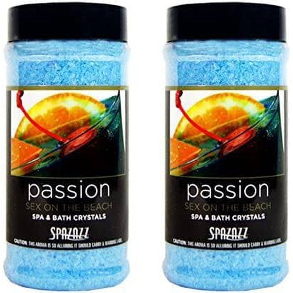Spazazz Aromatherapy Spa and Bath Crystals- Set The Mood (Sex On The Beach - 2pk)