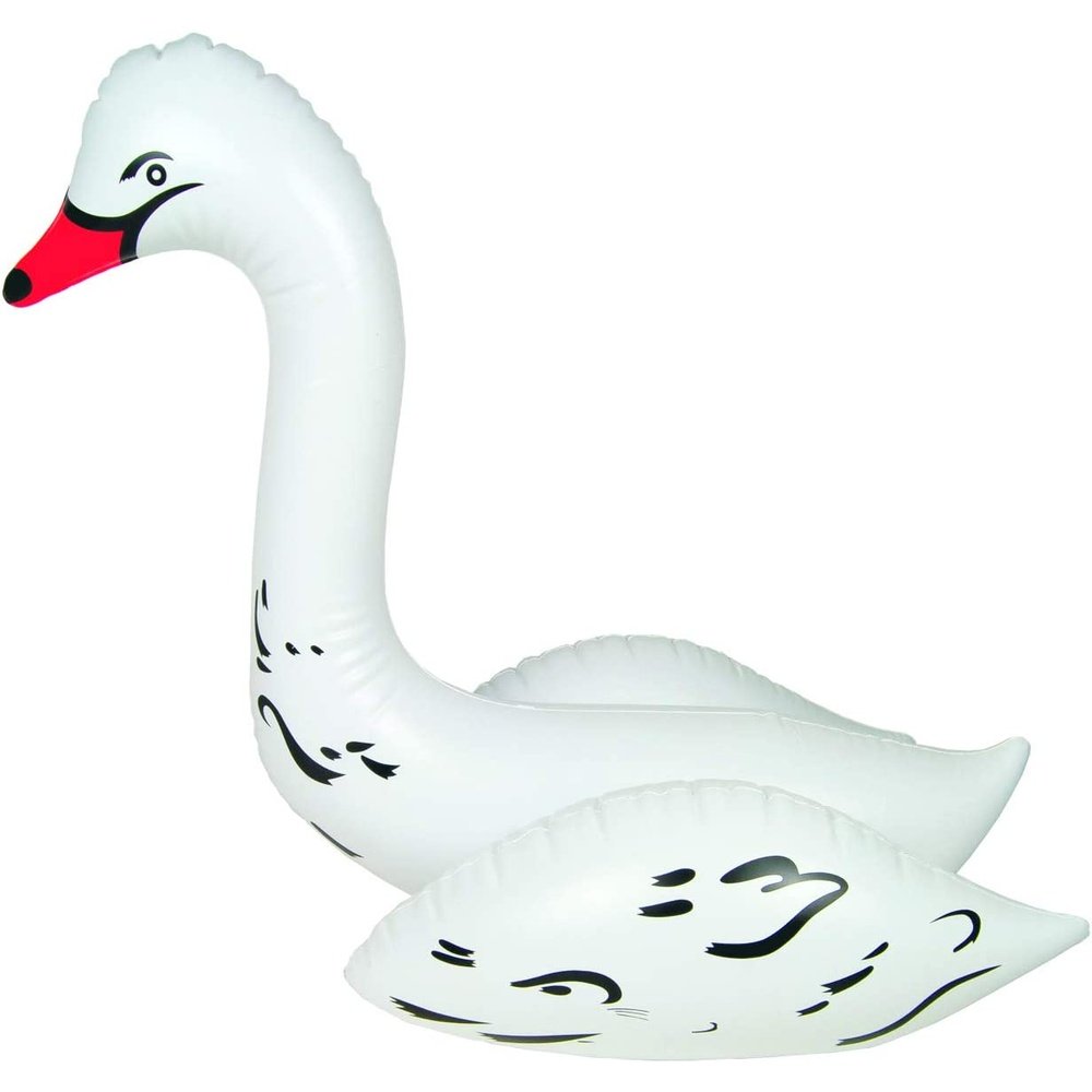 Poolmaster 81432 Floating Swimming Pool Backyard Décor, 28-Inch, Swan
