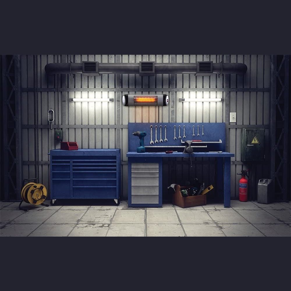 GreenTech Environmental Pureheat Aluminum Outdoor 3-in-1 Space Heater and Air Purifier with Digital Display and Remote Control